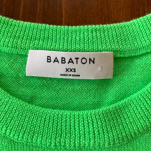 Babaton Bright Green Knit Sweater - Picture 3 of 4